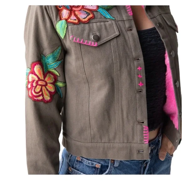 Natural Life Tara Embellished Jacket - Ash New XL - Picture 3 of 6